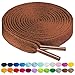BIRCH's Shoelaces in 27 Colors Flat 5/16" Shoe Laces in 4 Different Lengths (56" (142cm), Burnt Sienna)
