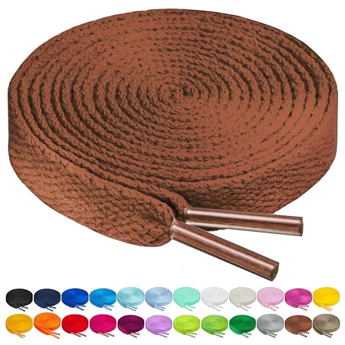 Image of Birch Shoelaces in 27 Colors Flat 5 /16 inch Shoe Laces in 4 Different Lengths