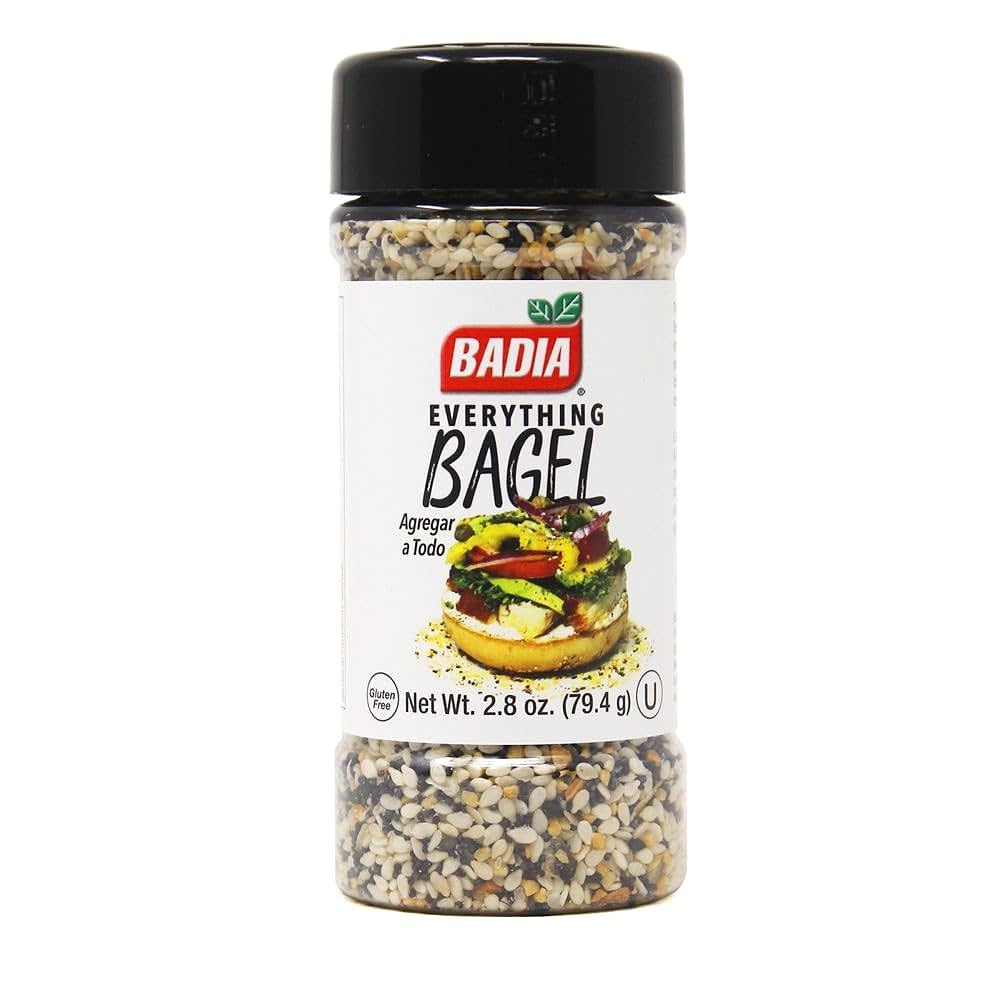 Badia Everything Bagel Seasoning Blend, 2.8 oz - Sesame Seed, Poppy Seed, Garlic, Onion and Salt