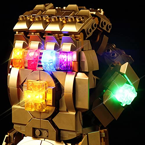LED-Licht für Lego 76191 Infinity Gauntlet Collectible Bausatz, Dekoration Lichter für Thanos rechte Hand Gauntlet… – Bild 5