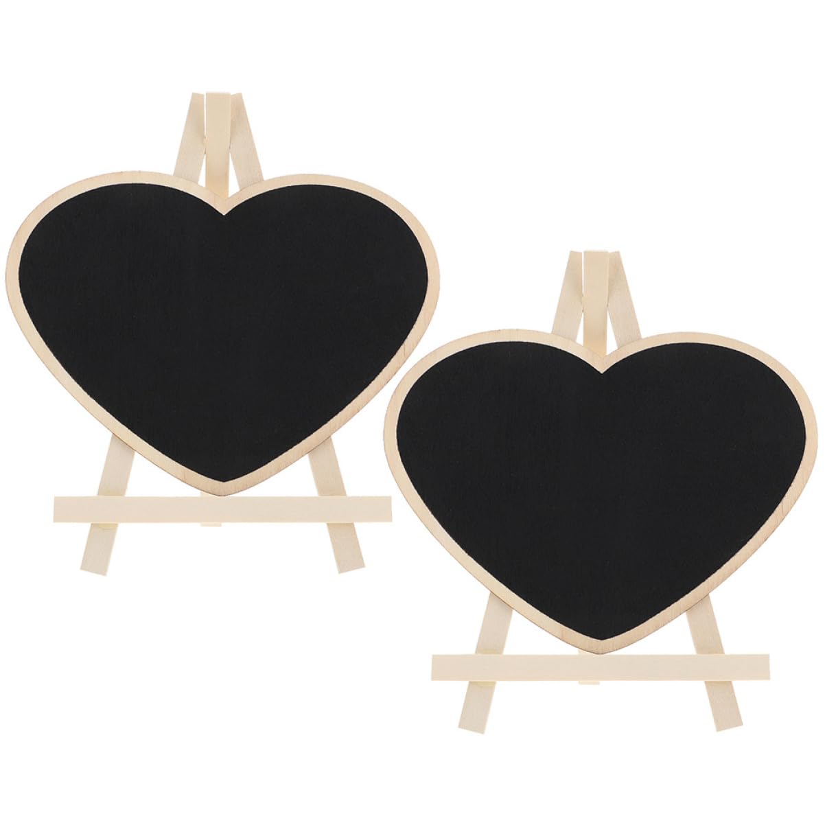 NUOBESTY 8stücke Herzförmige Kleine Kreidetafeln Mit Ständer Tischtafel Für Nachrichten Zeichnungen Und Dekoration Für Hochzeiten Und Kinderaktivitäten