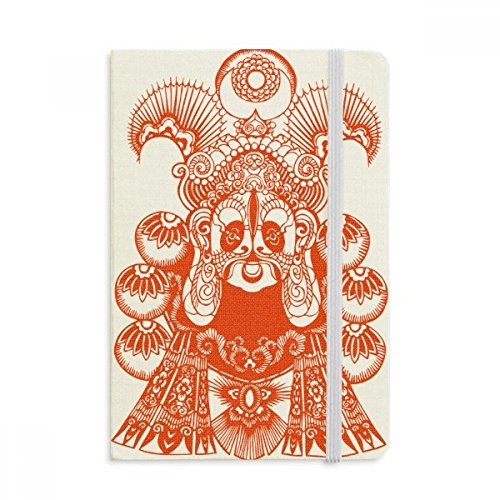 Journal A5 Opéra de Pékin masque rouge, un cadeau culturel unique