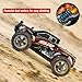 Double E RC Cars 4WD High Speed 20 Km/h, 2.4Ghz 1:18 Scale All Terrains Off Road Monster Truck with LED Headlight and Rechargeable Batteries for Kids Boys and Adults