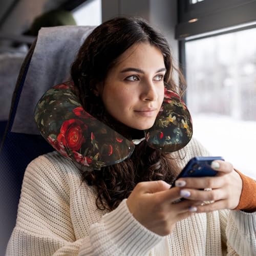 Almohada de espuma viscoelástica para viaje cuello U miniatura 6