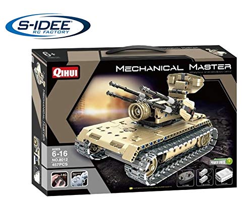 Preisvergleich Produktbild s-idee® 8012 RC Militär Bausteinpanzer mit Fernsteuerung