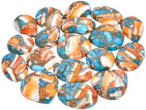 Natural Loose Gemstone 5 Piece Cabochons Lot Jewelry Making Loose Gemstone, Stone Shape Oval & Pear, Stone Size 20-35 mm