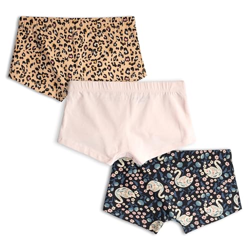 Image of Real Basics Girls Cotton Boxer Boyshorts Panties Underwear for Kids (Multicolor) Pack of 3