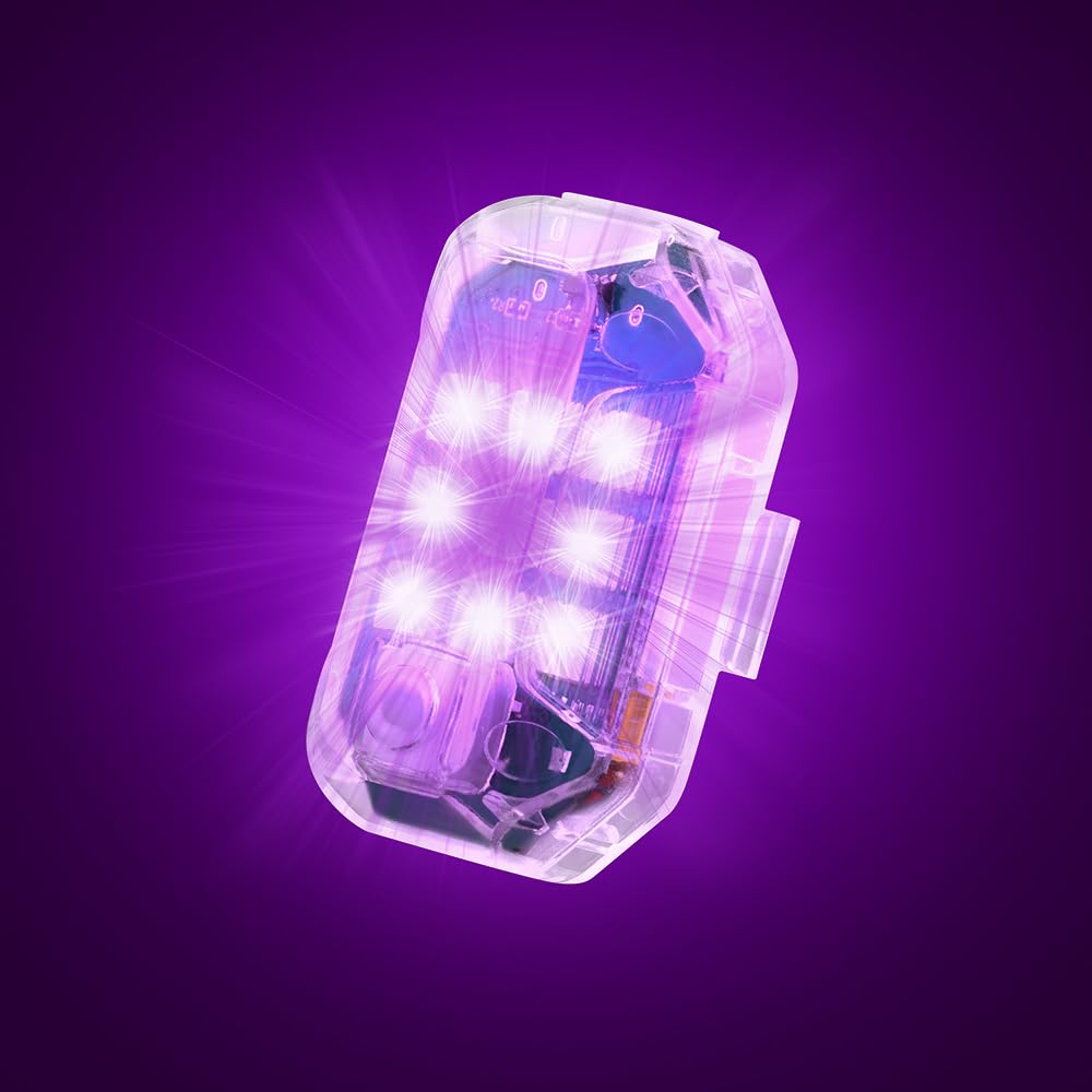 Drone RC Model Burst Flash Light for DJI MINI 4PRO/AIR3S/3PRO, Drone Universal Burst Flash Light Night Flight Lights Royal Flash NEO Drone Accessories (2 pack) (Purple)