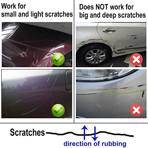 Car Scratch Repair Polishing Wax Kit Sponge Body Compound Cream Wax Car Body Compound Scratch Remover Vehicle Paint Scratch Repair Auto Paint Scratch Remover Kit Car Scratch Repair (Universal)