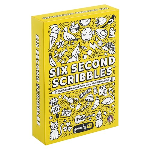 Six Second Scribbles: The frantically Fast and fantastically Fun Drawing Game | A Family Friendly Party Game for Children, Teens and Adults (New...