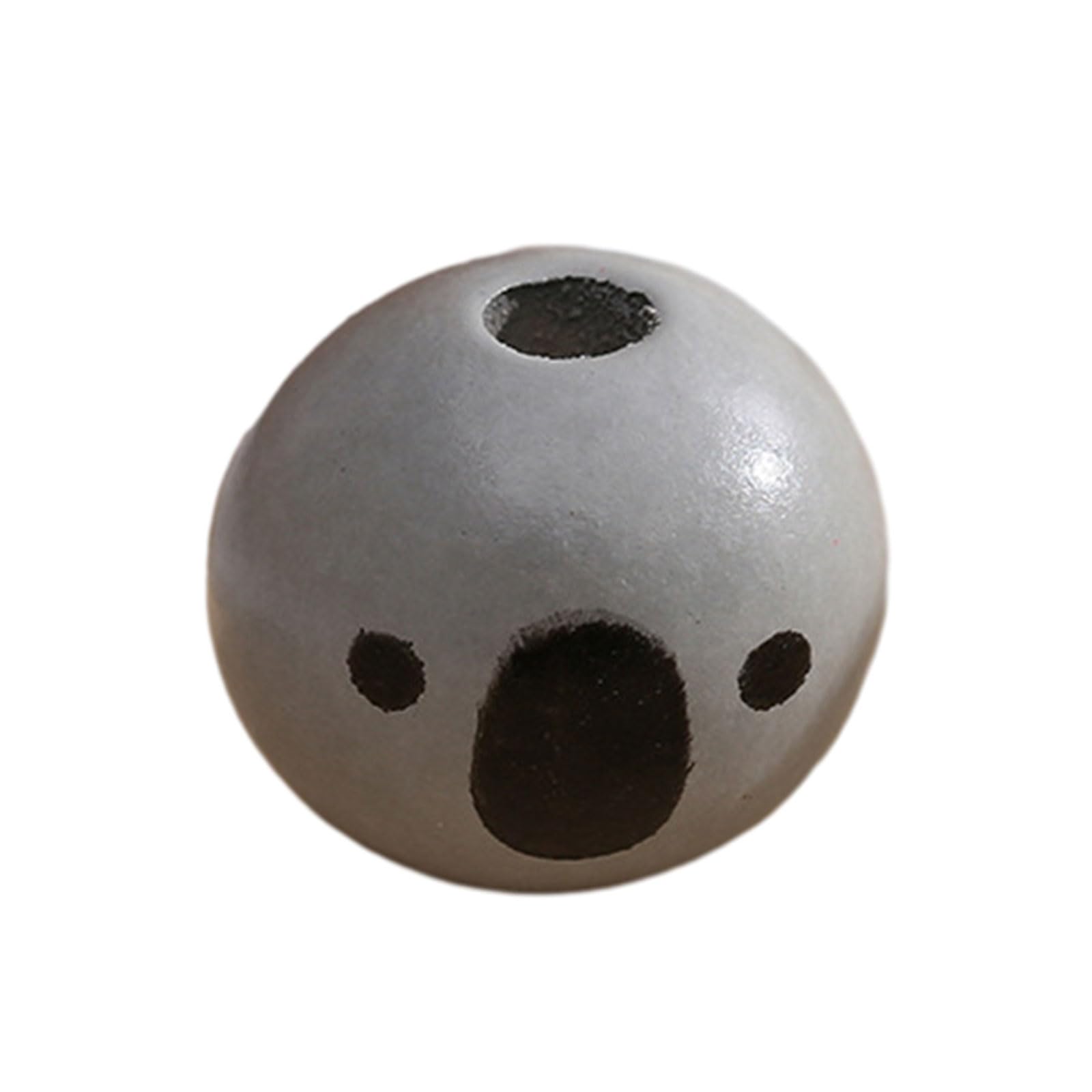 Tsophreniq 100x / Set 20mm Animal Round Beads Wooden Beads with Face Wooden Ball with Hole for Necklace Jewelry Making