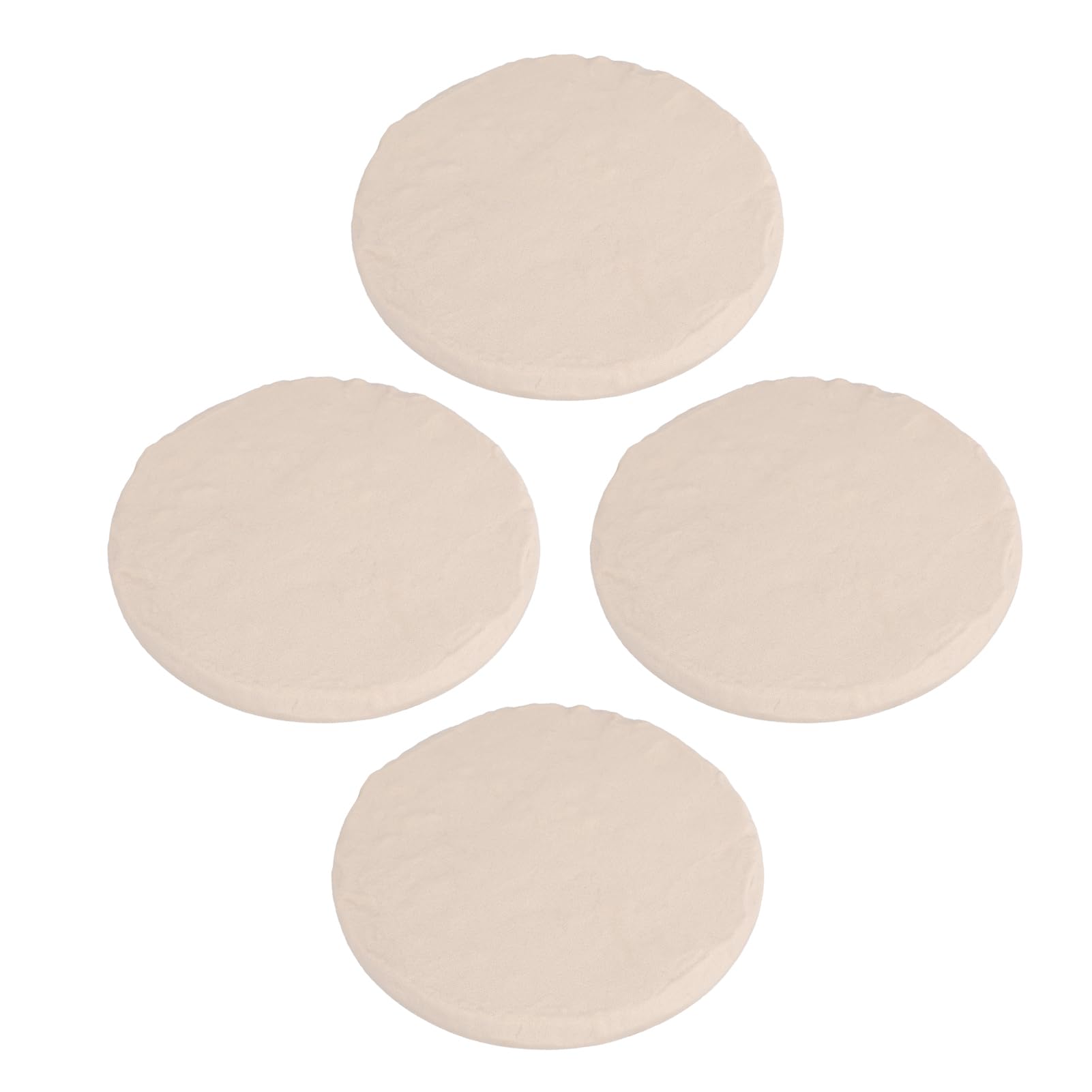 Runde Trittsteine für Garten und Rasen, 40 cm Durchmesser, mit 24 Erdankern aus strapazierfähigem Polypropylen-Harz, beige, wetterfest und rutschfest