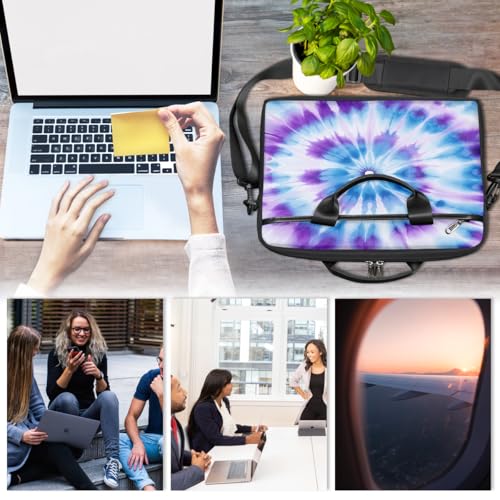 Bolsa para portátil con patrón Tie Dye 15 pulgadas miniatura 6