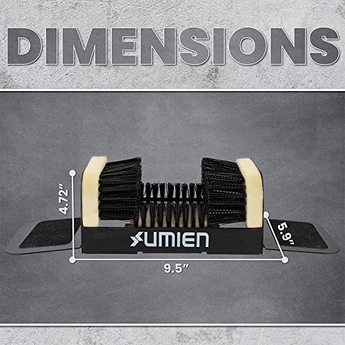 Umien Boot Scraper Brush Outdoor - Deluxe Folding Boot Cleaner Scrubber Indoor And Outdoor Use - Easy To Use For Children & Adults - New 2022 Design (Boot Scraper With Flaps) #TOP4