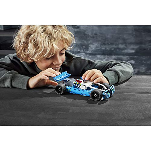 LEGO Technic Inseguimento della Polizia, Macchina Dotata di Motore Pull-Back, Set da Costruzione per Bambini e Bambine dai 7 Anni in su, 42091 - Lego - Immagine 4