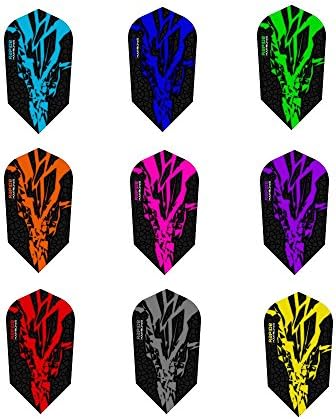 PerfectDarts 10 x Sets Harrows Rapide X Mixed Colour Dart Flights Slim