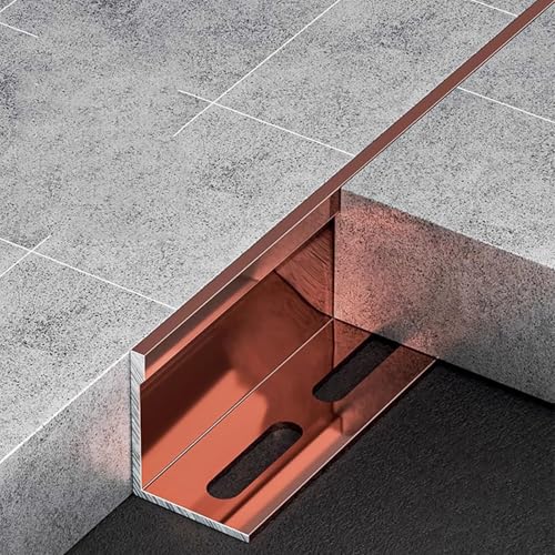 Bande de bordure de carrelage L aluminium pour éviter les éclats sur sol et placage bois