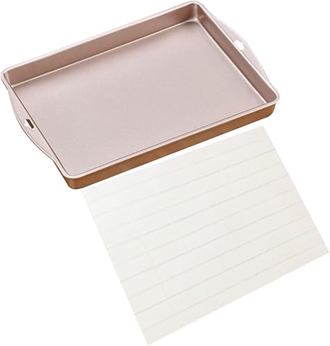 Alipis Molde para turrón, plancha de acero inoxidable, antiadherente, bandeja para tartas, moldes para tartas, herramientas de pastelería de turrón,