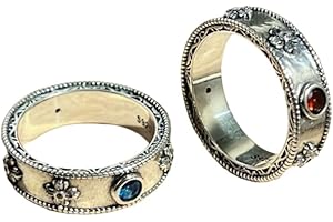 Sophie Howls Ring Set : Sterling Silver & 14k White Gold Plated...