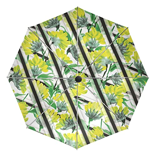 Parapluie de voyage tournesol automatique idée cadeau fille femmes