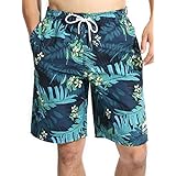 [レジャー スポート] 水着 メンズ 海水パンツ 海パン サーフパンツ ボートショーツ ラッシュガード L ボタニカルグリーン ls17007