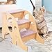 MotiveTech 3 Step Dog Cat Step Lightweight for Older Cats Non Slip Portable Accessories Cat