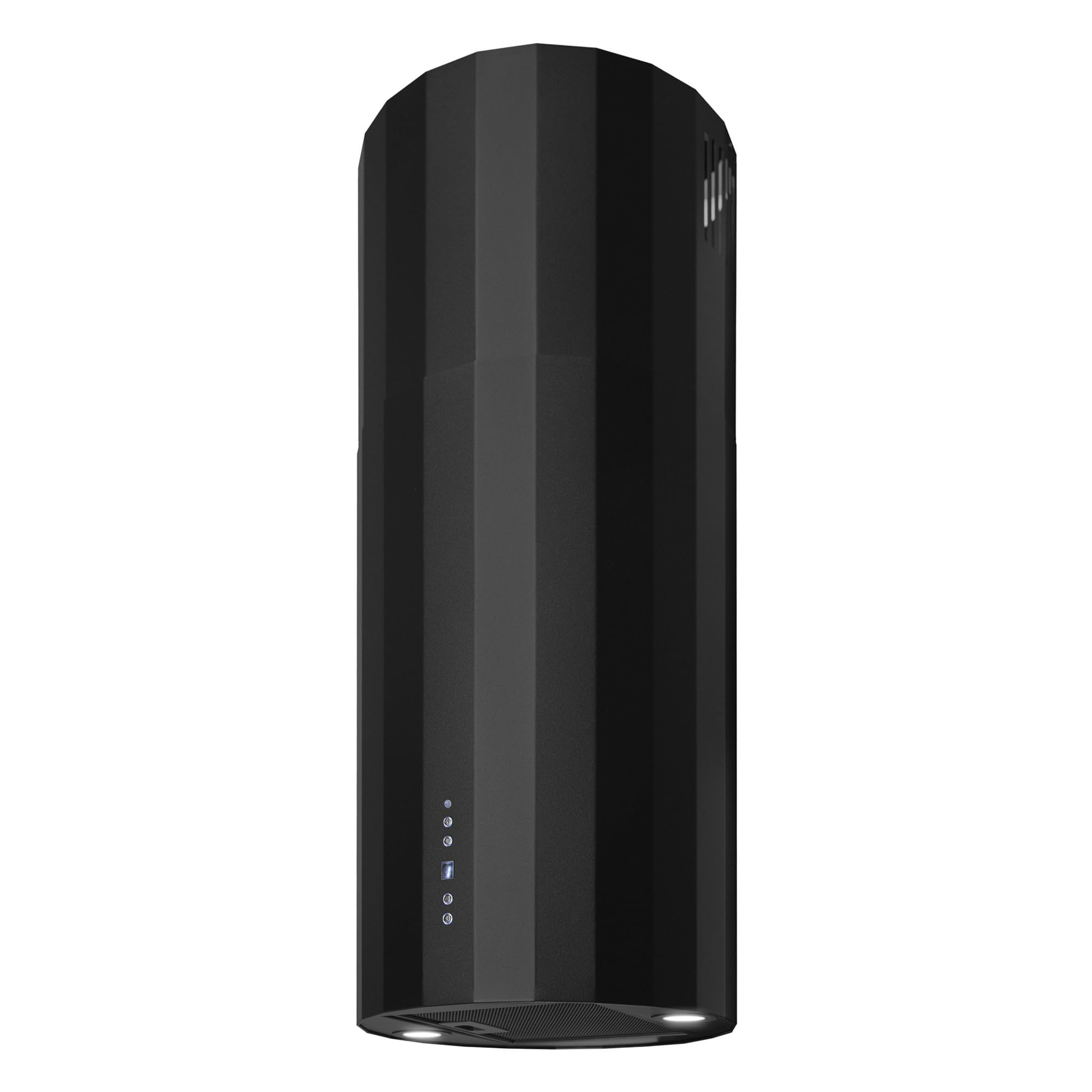 Gurari Inselhaube 40 cm GCH P 891 BL Diamond Dunstabzugshaube Schwarz Matt 850 m³/h BLDC Motor A++ Energieeffizienz