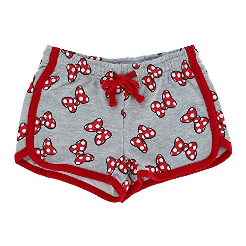 Pantalones cortos para niña estilo deportivo de algodón gris en talla L
