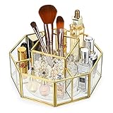5 einzelne Teile sparen Platz und Zeit für einfachen Zugang zu Kosmetika.Das drehbare 360-Grad-Design ist innovativ und macht es einfach, Ihre Sachen abzuholen.Sie können diesen Make-up-Organizer auf Ihrem Schminktisch platzieren