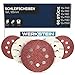 WERKSTEIN 60 Stück Schleifpapier 125mm - Set mit je 10x P40/60/80/120/180/240 Exzenterschleifer Schleifpapier, 8 Löcher - Für Metall, Holz uvm.