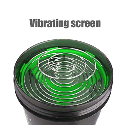 Image of Protein Shaker Bottle / 100% Leakproof Guarantee Sipper Bottle Ideal for Protein Shaker Bottle / 500ml with 2 Storage Compartment Cup for Gym, Yoga, Hiking, Cycling, BPA Free Material.(Green)