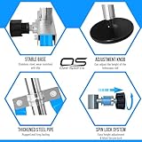 OZE SPORTS Kids Gymnastics Bar Kip Trainer with Rings – Adjustable Height, Sturdy & Safe Training Horizontal Bar for Home Practice, Foldable Gymnastics Equipment for Boys & Girls (Blue) - Image 3