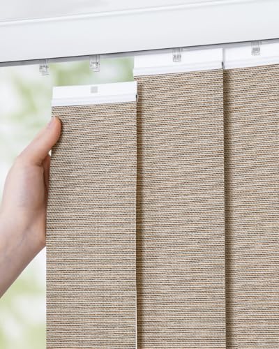 UNISHADES Vertical Blind Replacement Slats 3.582.5 in Light Brown