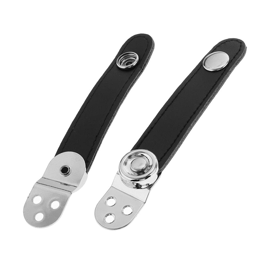 SM SunniMix Balghalter, Balgverschluss für Akkordeon, 7 Cm ~ 8,6 Cm, Schwarzer Balgriemen