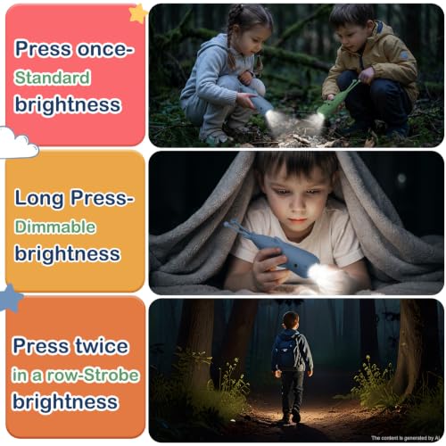 Image of Crocodile Shark Outdoor Flashlight Rechargeable, Fun and Lightweight Flashlight Suitable for Camping and Outdoor Exploration, Dog Walking, Birthday Gift