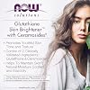 NOW Foods Solutions, Glutathione Skin Brightener with Ceramosides, Moisturizing and Illuminating, 30 Veg Capsules