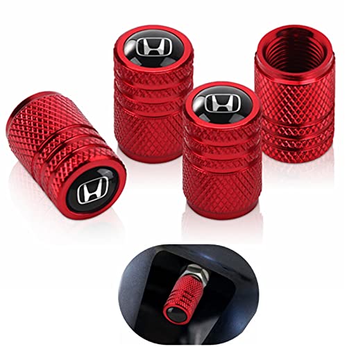 Tire Valve Stem Caps,Metal Air Valve Cap,Universal Stem Covers for Honda CR-V CRV Pilot EX EX-L Touring Accord Civic Pilot Logo Styling Decoration Accessories