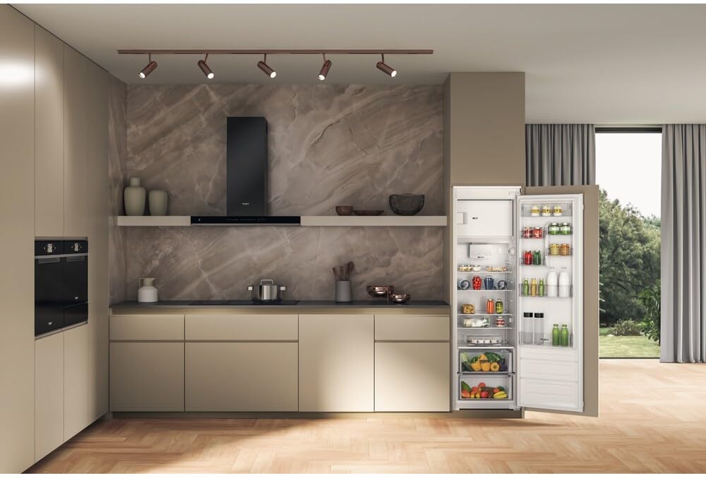 Whirlpool WHSD184011B1 Frigorifero Combinato, Incasso, Monoporta, 30 dB, H 177 Cm, 285 Litri, Porta Reversibile, Led, Sbrinamento automatico, Bianco, Classe Energetica E