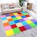 Sosila Tappeto puzzle colorato, 18 pezzi, tappetino da gioco in gommapiuma, per bambini, impermeabile, ecologico e privo di sostanze nocive (18 colori)