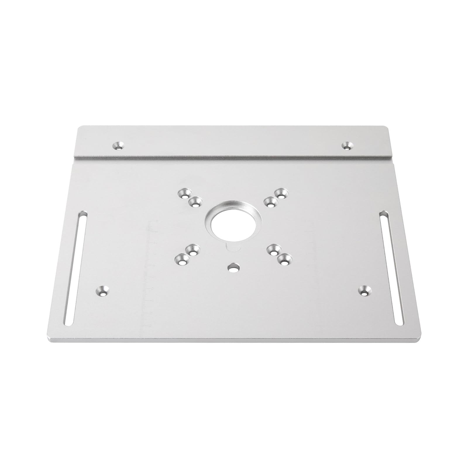 Table de fraisage, plaque d'insertion en alliage d'aluminium, table de fraisage, plateau de table avec échelle claire, table de fraisage, plaque d'insertion pour défonceuse, machine à
