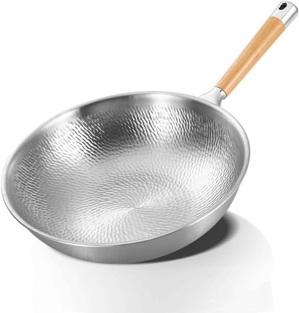 ASerZenith Wok Hand Hammer Wok Non-Stick Wok Wok Cooking Pot Gas Special Kitchen Cookware