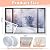 Beeveer 47 Inch x 10 ft Window Insulation Kit Cuttable Transparent Film with Adhesive Straps Reusable Window Plastic for Patio Winterizing Thicken Warm Winter Waterproof Attic Insulation Cover