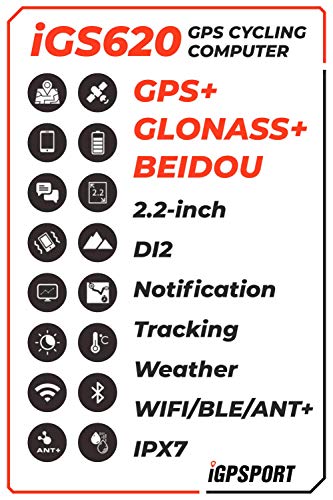 Igpspоrt Igs620 Gps Wireless Bike Computer With Bluetooth, Ant+, Sms & Call Notification, Map Navigation With Wearable4U Bike Multi-Tool Bundle #TOP1