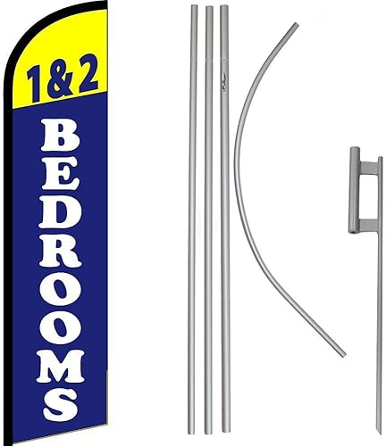 Premium 1 & 2 BedroomsWindless Flag & 16ft Flagpole KitGround