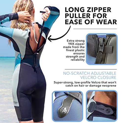 image for Platinum Sun Women's Limestone Neoprene Wetsuit Shorty Wet Suits for W