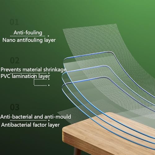 Nappe transparente imperméable pour éviter les taches sur la table