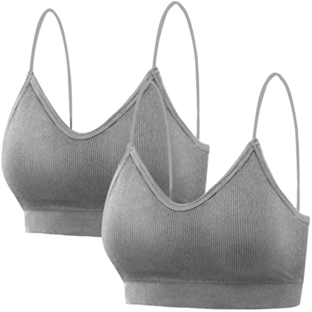 Dress CiciBasic Everyday Bras for Women, Wireless, Full Coverage, Quick Dry Comfort Bra -2 Packs