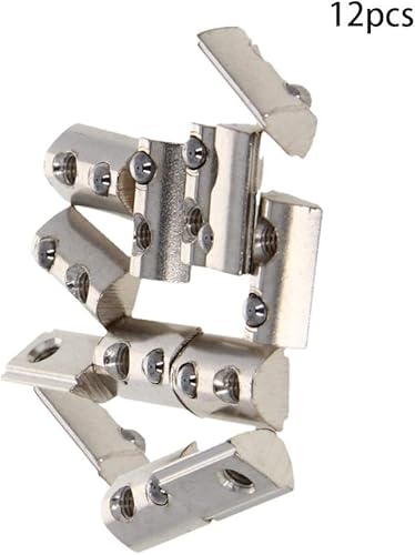 Vista 26 de Aicosineg 5 piezas de acero al carbono M8 T tuerca rollo bola elástica tuercas enrollables en resorte adecuado para 3030/4040 serie 0.315 in ranura