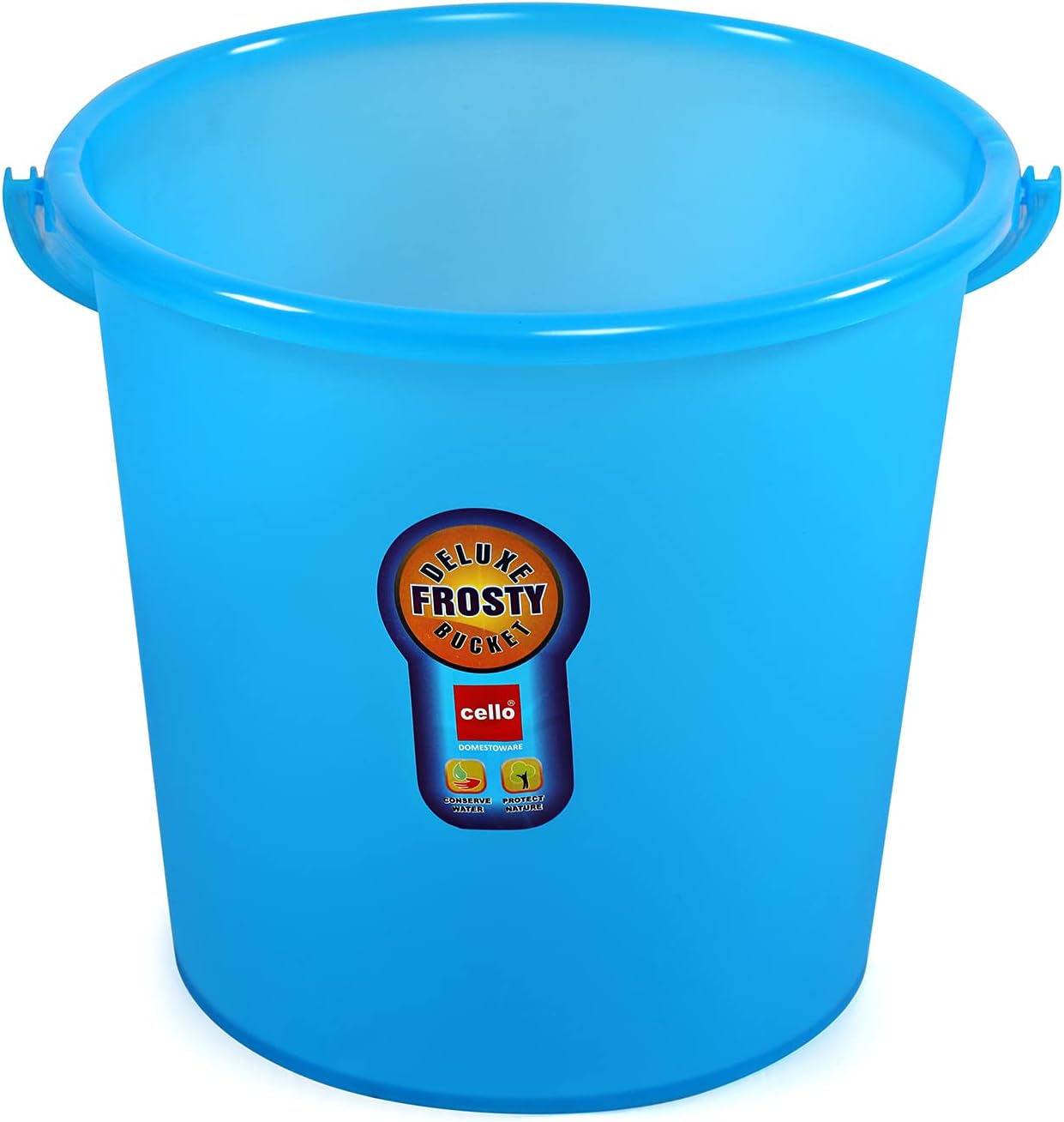 CELLO Plastic Frosty Bucket DLX, 18 Litres, Blue (Clo_Frsty_Bckt_18L_Blu)