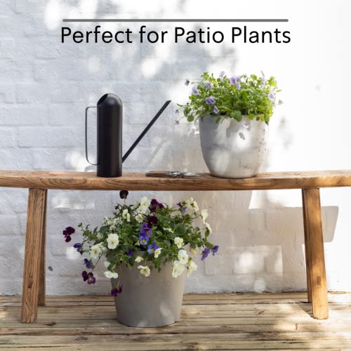 Indoor Watering Can With Long Spout - 50 Ounce Black Watering Can For Indoor Plants - Large Water Can For Plants - House Plant Water Can - Indoor Plant Watering Can #TOP5
